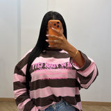 Pull City [rose/marron]