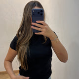 Pull en maille manche courte