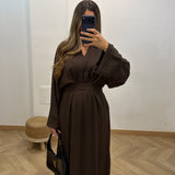 Robe SAZRA [ marron ]