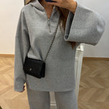 Ensemble LEYA molletonné [ gris ]