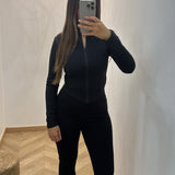 Pantalon évasé [ noir ]