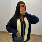 Gilet lacet [bleu/jaune]