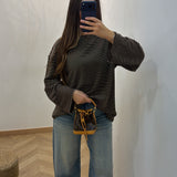 Pull rayé [ marron ]