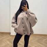 Manteau Serena capuche [taupe]