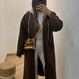 Manteau Tessa capuche [ marron ]