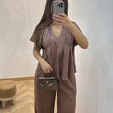 Ensemble volant [ marron ]