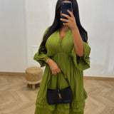 Robe NAJE [ vert olive ]