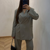 Ensemble tailleur [ taupe ]