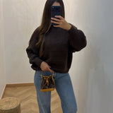 Pull EMMA court [ marron ]