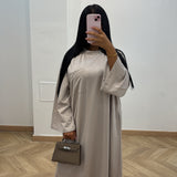 Robe t shirt poche [taupe]