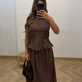 Ensemble jupe [ marron ]