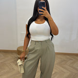 Pantalon bermuda ballon [ kaki ]