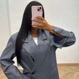 Blazer carreau [bleu]