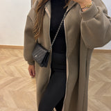 Gilet long zip [ kaki ]