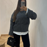 Gilet cardigan Solal [ gris ]