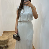 Ensemble jupe xtra long [ beige pierre ]
