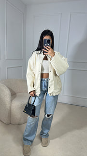 Blouson aviateur [ beige ]