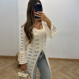 Kimono crochet [ beige ]