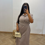 Robe polo ajustable [ taupe ]