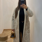 Manteau à motif [ beige ]