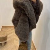 Manteau fourrure STACY [ marron ]