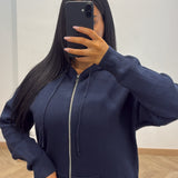 Ensemble Priscillia capuche [bleu]