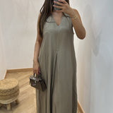 Robe iris [ taupe ]