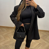 Foulard finition dentelle [ noir ]