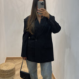 Veste blazer ajustable [ noir ]
