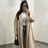 Manteau Trench avec ceinture [ beige ]