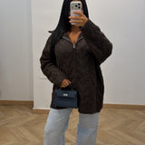 Gilet tressé [marron]