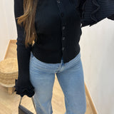 Pull TULI avec bouton [ noir ]