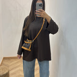T-shirt manche longue [ marron ]