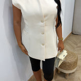 Veste sans manche [ beige ]