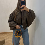 Bomber bombé [ marron ]