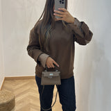 Pull chemise [ marron ]
