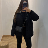 Veste matelassé capuche [ noir ]