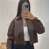 Veste courte Nina [ marron ]