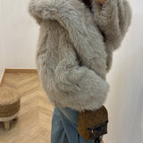 Manteau fourrure STACY [ beige ]