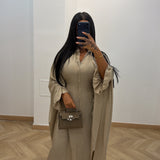 Robe ceintré [ taupe ]
