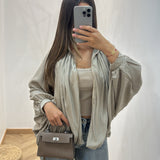 Veste bouffante [ taupe ]