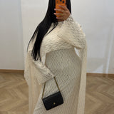 Robe cape [beige]