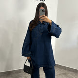 Ensemble oversize jean [ brut ]