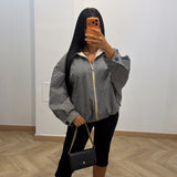Veste à carreaux [bleu]