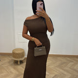 Robe gaufre [marron]