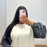 Pull manche bouffante