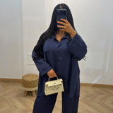 Ensemble MINA [ bleu marine ]