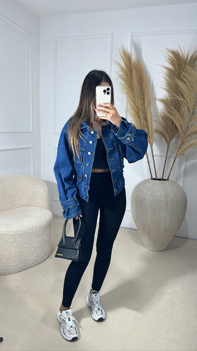 Veste en jean courte 0118# [ brute ]