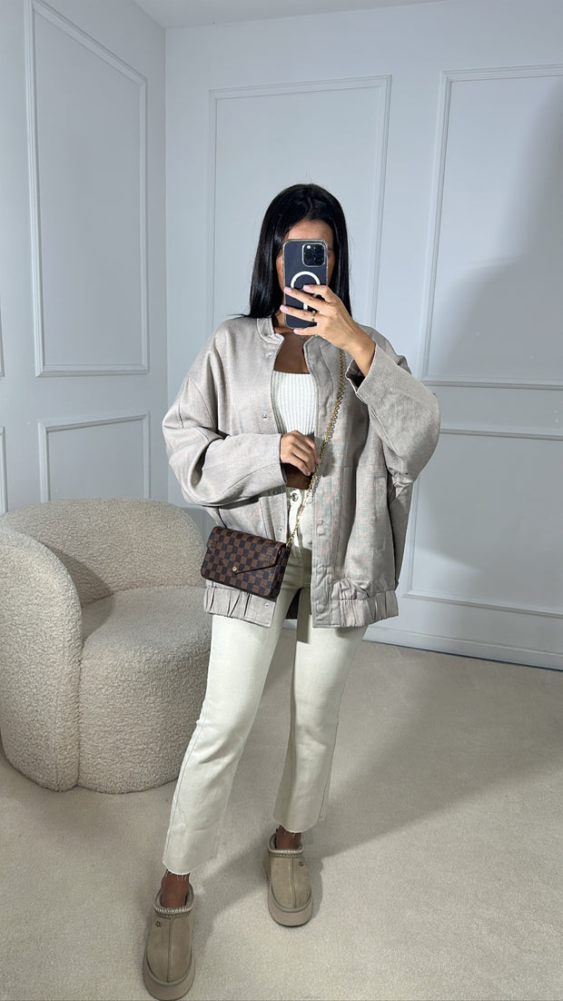 Veste aviateur léger [ taupe ]