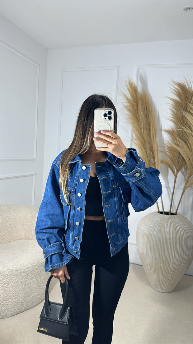 Veste en jean courte 0118# [ brute ]